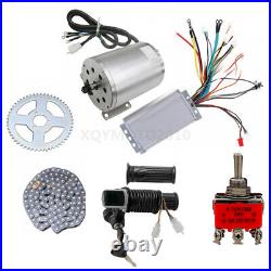 1800W 48V Brushless Electric Motor kit Controller for Scooter E-Bike ATV Go kart