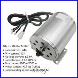 48V 1000W 1800W Electric Motor/Controller/Pedal for Go Kart Quad Bike Trike Cart