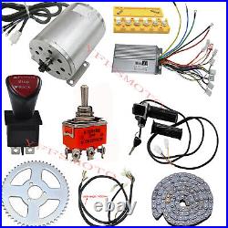48V 1800W Bicycle Go kart Scooter Electric Brushless Motor Kits + Chain Sprocket