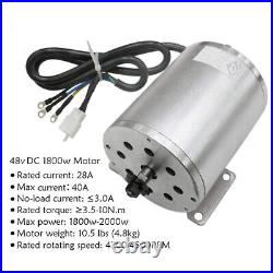 48V 1800W Brushless Motor Kit Controller Electric E Bike Go Kart Bicycle Scooter