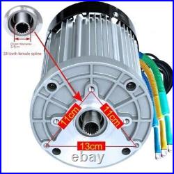 60V/72V 3000W 4600RPM Permanent Magnet Brushless Dc Motor Electric Vehicles