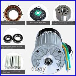 60V/72V 3000W 4600RPM Permanent Magnet Brushless Dc Motor Electric Vehicles