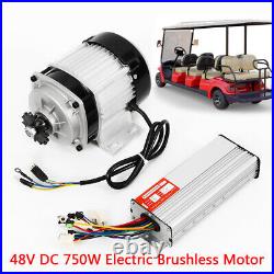 750W 48V DC Brushless/Brush Electric Motor Kit for Scooter/Go Kart/Reduction ATV