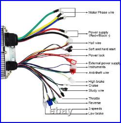 BLDC Motor Kit And Brushless Controller 72V 3000W For Electric Scooter Go Kart