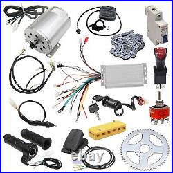 Brushless 48V 1800W Electric Motor Kit Controller Pedal Quad Go Kart E Bike ATV