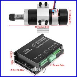 ER16 500W High Speed Air Cooling Brushless Spindle Motor Driver Clamp