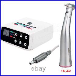 Woodpecker Style Dental Electric Motor Brushless/+15 Contra Angle LED Handpiece